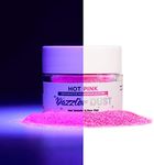 BAKELL Hot Pink Glow in the Dark Art & Craft Glitter, 5g Jar | DAZZLER DUST | Non-Toxic Decorating Glitter | Arts, Crafts, Slime, Glue, Paint, Face & Body (Hot Pink)