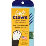 Soft Claws Feline Cat Nail Caps Take-Home Kit, Medium, Green