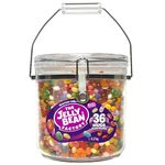 The Jelly Bean Factory, Gourmet Jelly Beans 4.2 Kg Jar - 36 Natural, Real Jelly Fruit Flavours, Retro American Sweets, Chewy Jelly Sweets for Kids, Adults - Bulk Pick & Mix Jelly Beans Gift Halloween