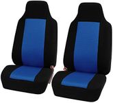 FH Group Car Seat Covers Front Set Cloth-Car Seat Covers for Bucket Seats 1 Piece Seat Cover, Universal Fit Car Seat Cover,Washable Car Seat Cover,Automotive Seat Covers for SUV,Sedan,Van Blue