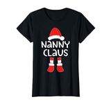 Nanny Claus T-Shirt Matching Nanny Christmas Shirt T-Shirt