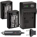 Pack Of 2 NP-FH50 Batteries + Batte