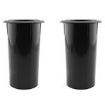 Speaker Port Tube DGZZI 2PCS 111x68mm/2.68x4.37inch Black ABS Plastic Speaker Cabinet Port Tubes Speaker Box Bass Air Port for DJ/PA Speaker 2-Inch Installation Diameter Port Tube