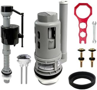 LOWEEDNY 3-Inch Dual Flush Valve Replacement Kit for 2-Piece Toilets, Everything Toilet Repair Kit – DIY Friendly, Compatible with Glacier Bay, AquaSource, American Standard,Toto and More