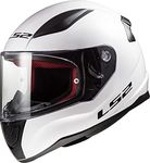 LS2 Motorcycle Helmets-Rapid, White, Size L