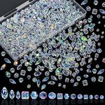 Tetutor Crystal Beads, 800 Pcs Glass Crystal Beads Bulk, Clear Crystal Beads for Jewelry Making, AB Color Rondelle Faceted Beads Suncatcher Beads for DIY Craft Jewelry Bracelet Making