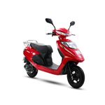 AMO Electric Bike Inspirer EV Lithium Electric Scooter 50Km-60Km per Charge Non- RTO in Red with Portable Charger