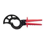 Klein Tools 63750 Cable Cutters, Ratcheting Cable Cutter Cuts Up to 1000 MCM, Great for Cable Preparation , Red