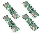 INVENTO 4pcs 5V 1A 2A Double Micro USB Step-Up Power Bank Module Lithium ion Battery Charging Board Boost Converter Usb For DIY Power Bank circuit Charger