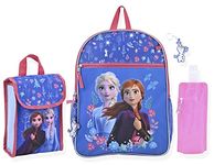 Disney Princess Girls Backpack and Bookbags |Elementary and Kindergarten Kids Backpacks For School, Frozen 6pc, Classic