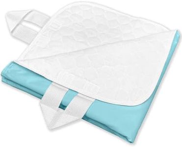 RMS Ultra Soft 4-Layer Washable and Reusable Incontinence Bed Underpads, 34"X54" with Four Handles
