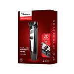 Paul Anthony 'Pro Series T2' Cordless Beard & Stubble Trimmer/Lightweight/Self Sharpening Stainless Steel Blades / 4 Interchangeable Comb Guides/Precision Taper/Black - H5117BK