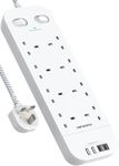 Extension Lead with 2 USB C Slots, 