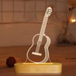 Guitar 3D Illusion Optical Night Li