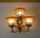 SINOMAN Golden Antique Designer Imported Wall Light Wall lamp for Bedroom, Living Room,Kitchen, Bars, malls, Besides The Bed, Balcony Home Decoration (1112 (Tripple), Without Bulb)