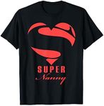 Super Nanny Superhero Nanny T Shirt Gift Mother Father Day T-Shirt