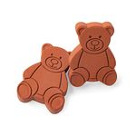 Fox Run 46762 Terracotta Brown Sugar Bear Keeper & Saver, Set of 2