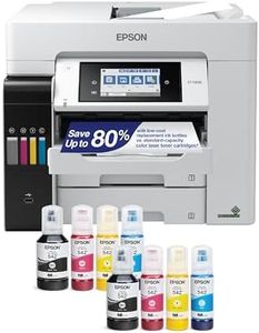 Epson EcoTank Pro ET-5850 Wireless Color All-in-One Supertank Printer with Scanner, Copier, Fax and Ethernet, White