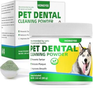 Dog Dental Care Plaqueoff Powder for Pets, Teeth Cleaning Powder for Dogs & Cats Breath Freshener for Bad Breath, Tartar Remover, Plaque Off, and for Rabbit