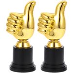 2pcs Kids Awesome Trophy Decor Models Exquisite Trophy Model Competition Trophy for Sports Competition Trophy for Champion Thumb Shaped Trophy Basketball Child Toy Plastic