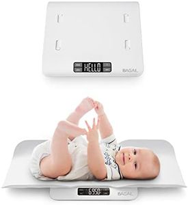 Bagail Bilancia per Bambini con Vassoio di Sicurezza Confortevole, Può Essere Utilizzata Anche Come Bilancia per Neonati, Bilancia per Animali Domestici, Bilancia Digitale per Bambini Fino a 30Kg