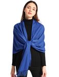 Pashmina Shawl Blue Cashmere Wrap Shawl for Women Wedding Cashmere Scarf for Men Scarves Ladies(Size: 200cm X 70cm)