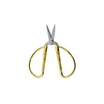 Embroiderymaterial Stainless Steel Scissors for Embroidery, Craft with Big Thumb Handle (1 Piece, Gold Colour)