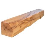 oakleys oak Genuine Solid Oak Beams for Fireplaces- Oak Floating Shelf for Home Decor- Rustic Shelves to Decorative Logs for Fireplace- Heavily Worked- Beam Size(90x15x15) Cm