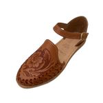 Sandals women Huarache Sandal Colorful Leather Mexican Style Color Shedron 911 Ankle Strap, Shedron, 9