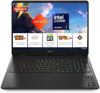 HP Omen 16, Intel Core Ultra 7 255H, 8GB RTX 5050, 24GB DDR5(Upgradeable) 1TB SSD, 2K IPS 165Hz 400 nits, 3ms RT, 16''/40.6cm, Win11, Office24, Black, 2.4kg, am0240tx, Xbox Gamepas* RGB Gaming Laptop