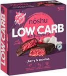 Noshu Low Carb Cherry & Coconut Indulgence Bars – 5 Pack (160g)