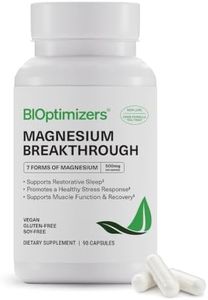BIOptimizers Magnesium Breakthrough 500mg, 7 Forms of Magnesium 90 Capsules