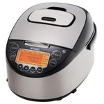 Tiger JKT-D10U Stainless Steel Multi-Functional IH Rice Cooker, 5.5 Cups, silver