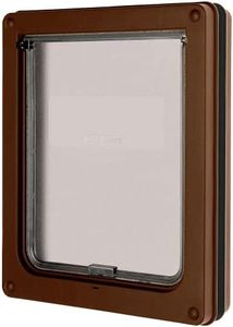 Dog Mate Lockable Medium Dog Door, Brown (215B)