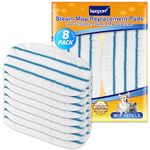 KEEPOW 8 Pack Microfibre Steam Mop Pads Compatible PurSteam ThermaPro 10-in-1