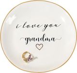 Titanape Grandma Gifts, Gifts for Grandma Ring Dish Remember I love you, grandma Mothers Day Birthday Christmas Thanksgiving Gifts for Grandma, Nana Gifts