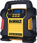 DEWALT DXAEJ14 Digital Portable Power Station Jump Starter: 1400 Peak/700 Instant Amps, 120 PSI Digital Air Compressor, 3.1A USB Ports, Battery Clamps, Yellow