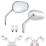FOVPLUE Rear View Mirrors,Left And R for Harley 1982-2022 Sportster Dyna Softail Touring Road Glide Electra Road King Street Glide Side Mirrors Chrome