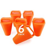 GanFindX 6-Pack Orange scupper Plug Kit TPE Material Drain Plug Comes with Handle Fits Most Drains