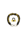 Burg-Wachter 1M 12mm Sold Motorbike Security Chain Gold Lock, Black