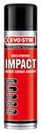 EVO-STIK Impact Adhesive Spray, Bonds Immediately on Contact, High Shear Strength, Colour: Translucent Amber, Size: 200ml Spray Can