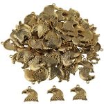 hobbyhub 100Pcs Eagle Head Shaped Charms,Alloy DIY Charms for Jewelry Making,DIY Bracelet Necklace Accessories, Non-Precious Metal, No Gemstone