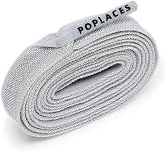 Popband Poplaces Elastic Shoelaces, Light Grey