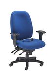 Office Hippo Heavy Duty Ergonomic Office Chair with Back Support, Desk Chair, Back, Seat & Forward Tilt Controls, Lumbar Support Office Chair, Computer Chair, Alleviate Back Pain - Royal Blue (Built)