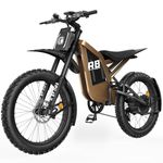 Flydone Electric Dirt Bike for Adults, 𝟰𝟬𝟬𝟬𝗪 𝗣𝗲𝗮𝗸 Motor, 56 km/h Max Speed, 104+ km Range, 19" Fat Tires, Hydraulic Disc Brakes, Desert