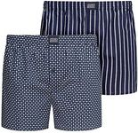 Jockey Everyday Woven Boxer Pack of 2, Navy Mix, Large