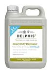 Delphis Eco Heavy Duty Degreaser - Plant-based, Vegan Degreaser Cleaning Spray, Free from Fragrances, Dyes and Petroleum Solvents, 2 Litres, White