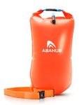 Abahub Swim Buoy Tow Float Dry Bag,Open Water Swimming Float,Swim Buoy with Storage Waterproof Inflatable Dry Bag Safety Float for Water Sports, Triathletes, Kayakers and Snorkelers