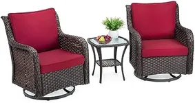 GAOMON Patio Bistro Set, Red1