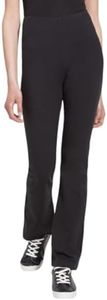 Lyssé womens Tara Cotton Bootcut Casual Pants, Black, Medium US